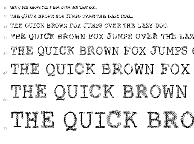 VTKS Contact font waterfall